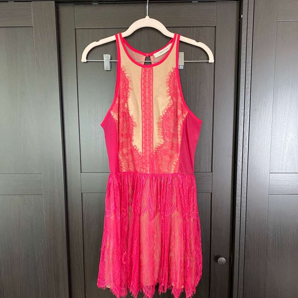 Three floor party lace dress